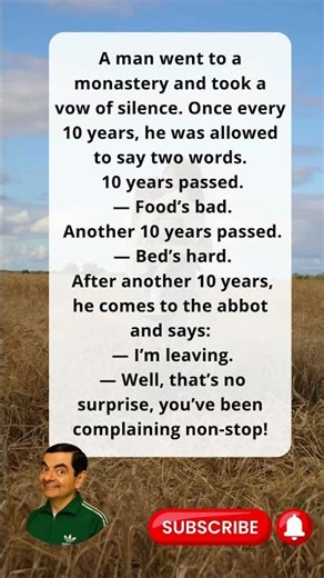 30 Years. 6 Words. The Funniest Exit Ever!