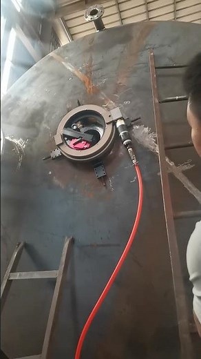 Flange facing machine OD Mounting， #onsitemachining