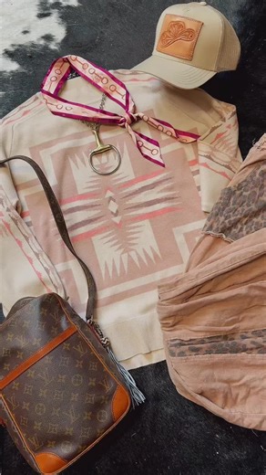 Cozy Western Hippie Hippie outfit! This sweater is heirloom type quality! ##westernfashion