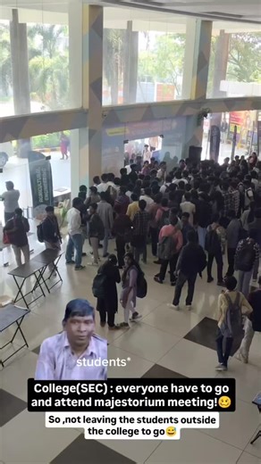 ~🙋 on Instagram: "Forcing like prisoner🤕🥲 #saveethaengineeringcollege Follow @saveetha_chronicles_ #SaveethaScenes #CollegeTortureMoments #MajestoriumForceEntry #AttendanceKidnapping #StudentsInCaptivity #SaveethaStruggles #NoEscapeCampus #GateCloseGang #WeWantFreedomPa #CampusComedy #SaveethaLifeThings #EngineeringDrama #ClgLifeStory #StudentPainUniverse #NamakuEnnaUlagam #EverydayTortureSession #CollegeMemes"