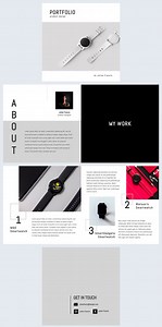 Modèle de portfolio de designer produits moderne