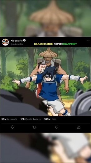 Kakashi Saved Naruto, Sasuke & Sakura at the Last Second! 😱 | Team 7’s First Mission #kakashihatake