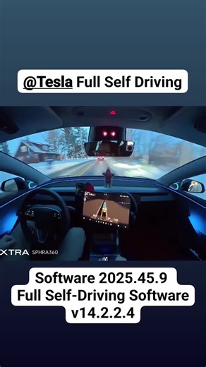 #tesla Software 2025.45.9 Full Self-Driving Software v14.2.2.4 #fsd #ai #selfdrivingcar #CarTok