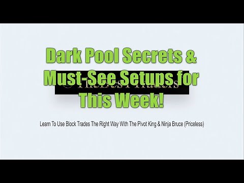 Dark Pool Insights and Exciting Setups to Watch This Week - Feat. @TheBesTTraders @VolumeLeaders