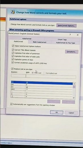MS Word | How to use Auto Correct option in word
