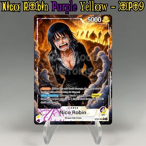Nico Robin Leader (purple/yellow), One Piece TCG Custom Card – Proxy Leader OPTCG | One Piece Card Game Leader - Etsy