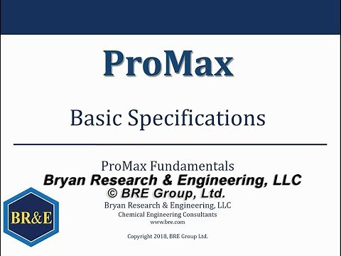 Basic Specifications for ProMax Blocks & Streams