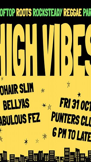 Announcing the return of Australia’s only rooftop reggae party for this summer! Featuring sweet and sweaty Jamaican sounds from the 1960s to today.... Roots, Reggae, Rocksteady and Lover’s Rock under the stars! VINYL niceness courtesy of: * Mohair Slim (Blue Juice- PBS FM)* * Bellyas (*Housewife’s Choice / KISS FM)* * Fabulous Fez (Funky Kingston) FREE ENTRY 6 PM to 11 PM | Mohair Slim