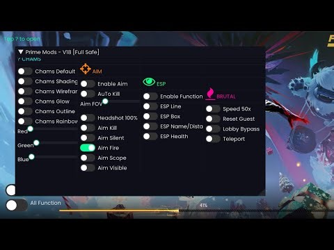 AIMKILL ☠️ MOD MENU 🔥Antiban FF Panel🔥Free Fire Injector🔥Ob50 Free Fire Hack😈FF panel #allanimeHere