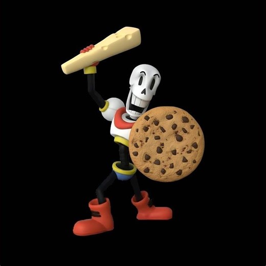 Bonetrousle (From "Undertale") Skeleton Banging Shield (Sped Up)