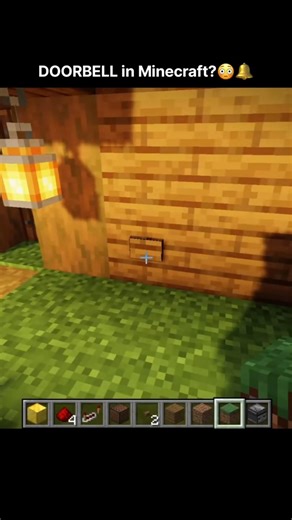 This Doorbell is TOO Satisfying 🤯 | Doorbell in Minecraft | Noteblock trick | #shorts #minecraft