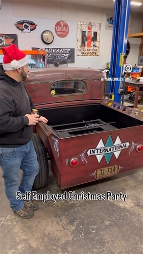 Well, this years work Christmas Party was off the hook… #partyforone #SelfEmployedLife #WorkChristmasParty | Harmon Kustoms