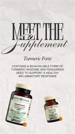 Elevate your health with Turmeric Forte! This premium supplement helps combat inflammation and promotes joint comfort for a more active lifestyle. Available at your convenience in 60 or 180 tablets. Start feeling your best and pick yours up today! #PrimeFamily #StandardProcess #TurmericForte #JointSupport #AntiInflammatory #WellnessJourney #NaturalRemedies #FeelYourBest #GoldenHealth #Supplements #MediHerb #HealthyLiving