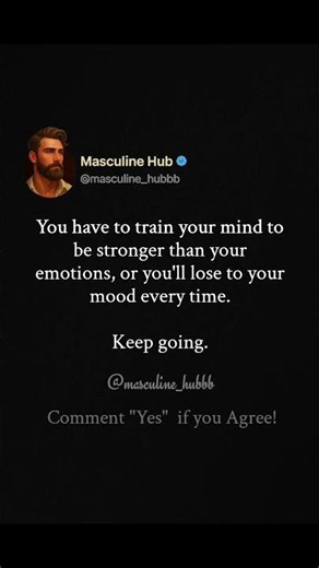 Control your mind or life controls you. #masculinity #stoicmindset #usa #highvaluemen