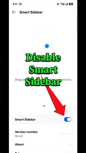 How to disable sidebar floating window setting |#shorts #viral #tech