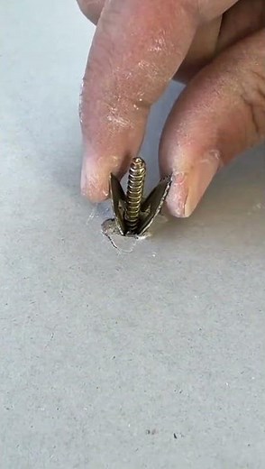 D-Ring Anchor Installation for Secure Wall or Furniture Mounting #contructions #popular #shortvideo