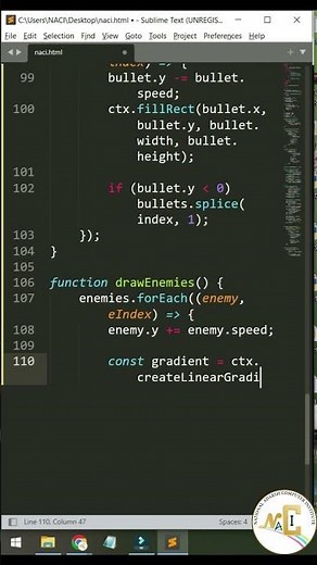 Make a Space Shooter Game in JavaScript | HTML Canvas Game Development #tipsandtricks #viralvideo