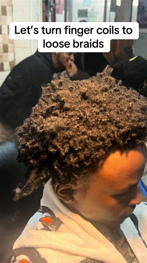 Transform Finger Coils into Gorgeous Loose Braids