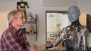 'We're here to serve humans, not replace them': Most advanced robot on future of androids
