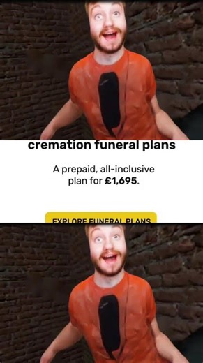 Special funeral advert
