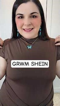 BROWN AND TURQUOISE 🥰 GRWM SHEIN CURVE spring summer #sheintrends #advertisement