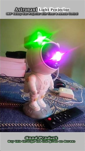Astronaut Galaxy Projector Light 🌌 Best Room Decor for Bedroom & Parties ✨ #shorts