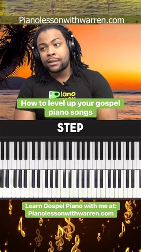 How to level up your gospel piano songs: #gospelmusic #gosplemusicians #gospelpianist #gospelsingers #gospelpiano #pianolessons | Piano lesson With Warren