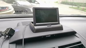 4.3 Inch TFT LCD Car Foldable Monitor Vehicle Rear View Reverse Backup Camera Car LED Camera Kit Video Parking System for Cars,Trucks,Pickups,Suvs, Easy Install