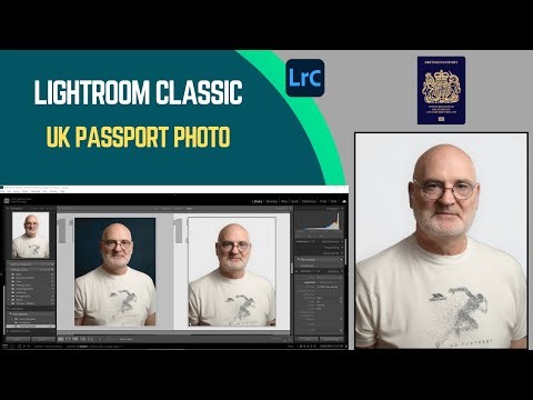 Adobe Lightroom Classic - Creating a UK passport photo.