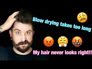 HOW TO BLOW DRY YOUR HAIR (for men/ or people with short hair)
