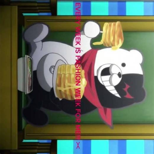 Every week is fashion week for Monokuma. #monokuma #daganronpa