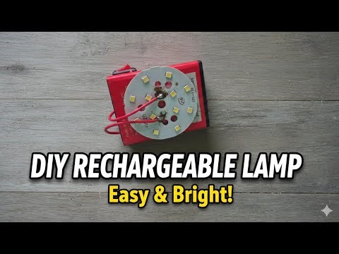 DIY Rechargeable LED Lamp | Easy & Super Bright at Home