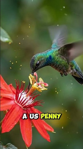 🐦 This Bird Weighs Less Than a Penny! 😱 #shorts #hummingbird #forest