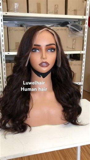 Brown 13*4 transparent lace frontal wig 18 inch 🥰♥️#humanhair