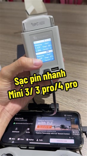 Dock sạc flycam mini 3/3 pro/4 pro, anh em cần nhắn em nhé ,#flycam #dji
