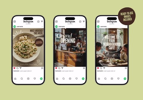 Canva Instagram Templates for Cafés | 40 Editable Posts for Coffee Shop Marketing - Etsy.de