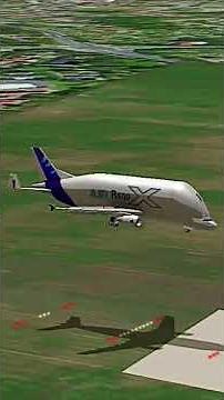 Airbus Beluga | cockpit view landing