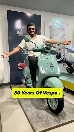 80 Years of Piaggio Vespa,Showcasing special 80th anniversary scooter at 1.9 lakhs (Showroom)