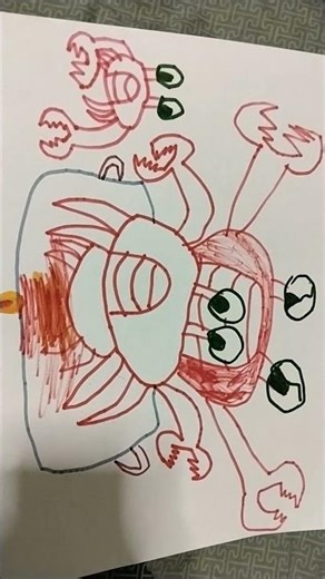 My old drawing of crabs in a boiling pot