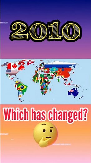 World map 2025 vs 2010 #geography #map