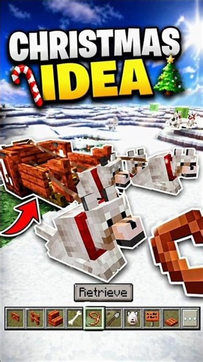 🎄 Minecraft Christmas Idea ❄️🐺Best Winter Build Hack in Minecraft! 🔥
