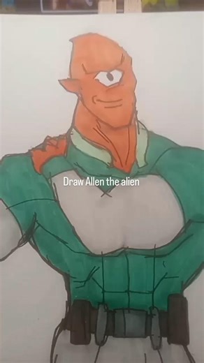 Just drew Allen the alien, invincible style #allenthealien #invincibleseason4 #invincible