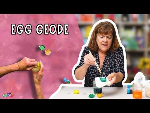How to Make a Sparkly Egg Geode - Fun Science Project Tutorial for All Ages!