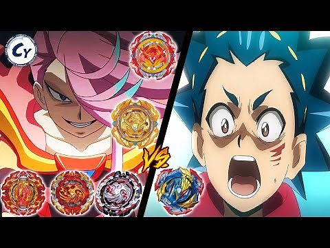ALL PHOENIX VS ULTIMATE VALKYRIE! Valt VS Payne Beyblade Burst DB