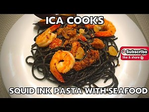 ICA COOKS - Squid Ink Pasta with Seafood