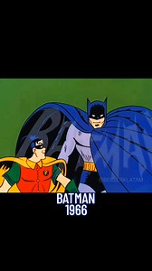Na Na Na Na Na Na Na Batman! (en realidad cantan DA) sin duda un clasico de los 60s y en general de las series de super heroes. Este Batman psicodélico y bailarin fue protagonizado por Adam West (Batman) y Burt Ward (Robin). La particularidad es que para Latam se llamaban Bruce Wayne se llamaba Bruno Díaz y Dick Grayson era Ricardo Tapia. Debido a su gran fama varios famosos de la epoca hicieron apariciones en la serie. Mención honrrosa para el Guasón con bigote (Joker) interpretado por el gran 