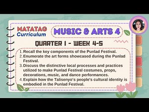 Matatag Music & Arts 4 Quarter 1 Week 4-5