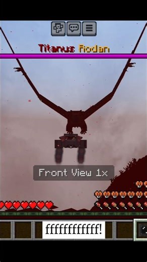 Scariest encounter with Titanus Rodan💀 #Rodan #minecraft #Godzilla