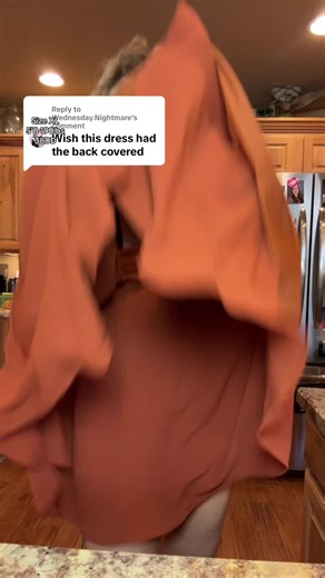 Spring Dress with a Back Detail for Size XL