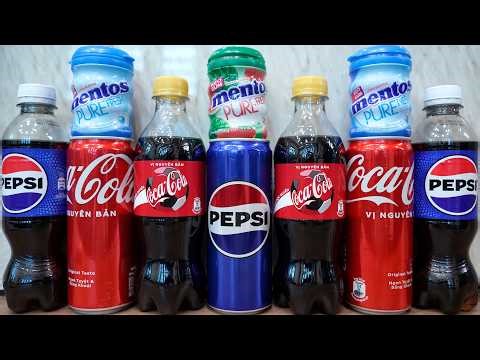 Science Experiment: Funny Educational game with Coca Cola, Pepsi, Fanta, 7 Up and Mentos [Toy CoCa]
